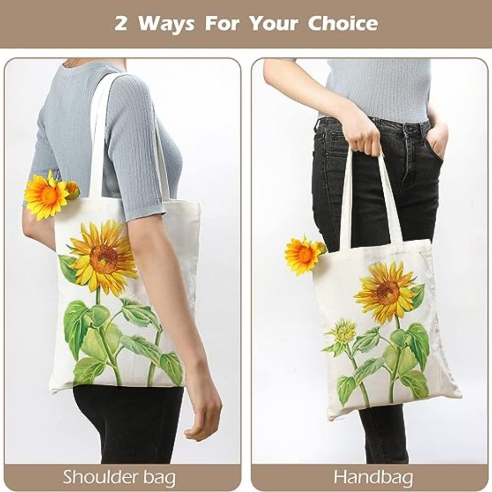 DOG owner Canvas Shoulder Tote Bag - Picture 3 of 4